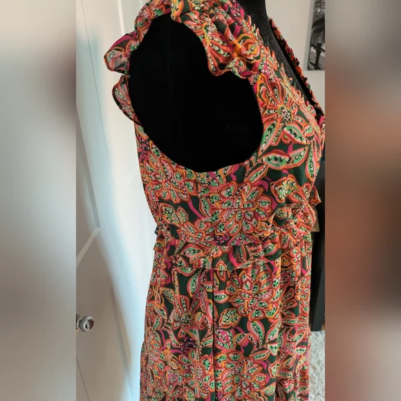 J.Crew Women's Dress Ruffle V-neck mini dress Multicolor, size 8 - Picture 6 of 12